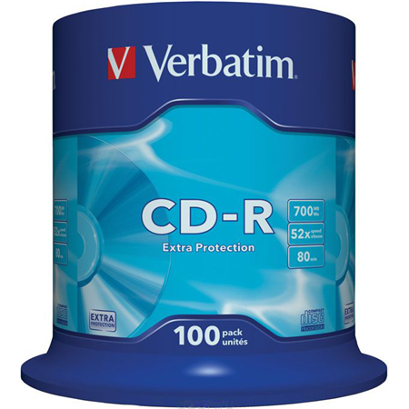 CD-R Verbatim 700Mb 52x Cake Box 100  (43411) 00000001324