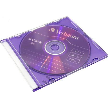 DVD-R Verbatim 4.7Gb 16x  slim 5шт (43557/43547) 00000004262