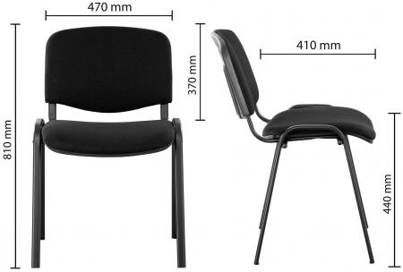 Стул Nowy Styl ISO WIN черный сиденье черный на ножках металл черный ISO WIN BL-13 (CH) RU C11 00000227300